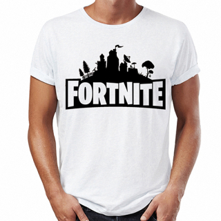 FORTNITE - Logo - biele pánske tričko (-50%=VÝPREDAJ)