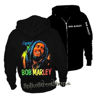 BOB MARLEY - Legend - čierna pánska mikina na zips