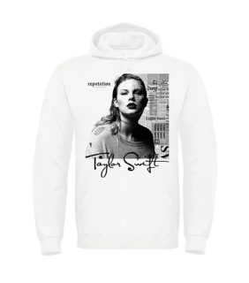 TAYLOR SWIFT - Reputation - biela pánska mikina (-60%=VÝPREDAJ)