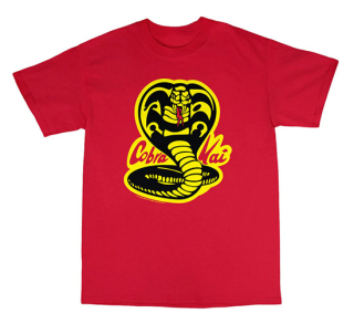 COBRA KAI - Strike First - červené detské tričko (-50%=VÝPREDAJ)