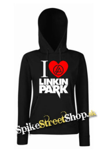 I LOVE LINKIN PARK - čierna dámska mikina (-50%=VÝPREDAJ)