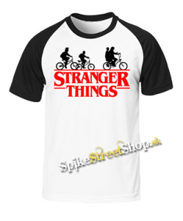 STRANGER THINGS - Bicycle Gang - dvojfarebné pánske tričko (-80%=VÝPREDAJ)