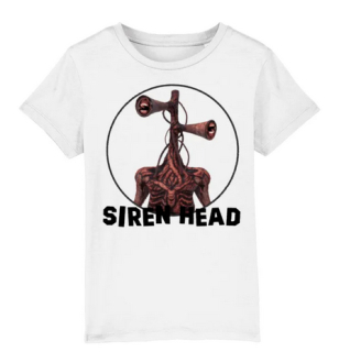 SIREN HEAD - biele pánske tričko (-60%=VÝPREDAJ)