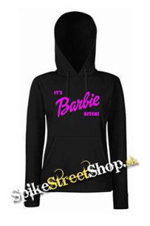 IT´S BARBIE BITCH - čierna dámska mikina (-50%=VÝPREDAJ)