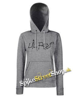 LIL PEEP - Logo - sivá dámska mikina (-50%=VÝPREDAJ)