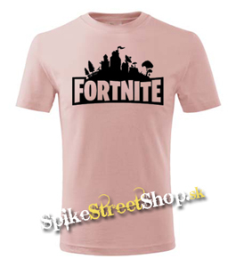 FORTNITE - Logo - staroružové detské tričko (-50%=VÝPREDAJ)