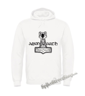 AMON AMARTH - Hammer Of Thor - biela pánska mikina (-50%=VÝPREDAJ)