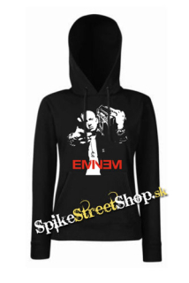 EMINEM - Logo & Portrait - čierna dámska mikina (-60%=VÝPREDAJ)