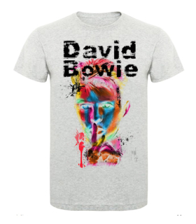 DAVID BOWIE - Colour Portrait - svetlošedé pánske tričko (-60%=VÝPREDAJ)