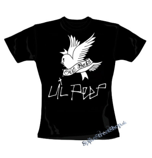 LIL PEEP - Logo Cry Baby - čierne dámske tričko (-50%=VÝPREDAJ)