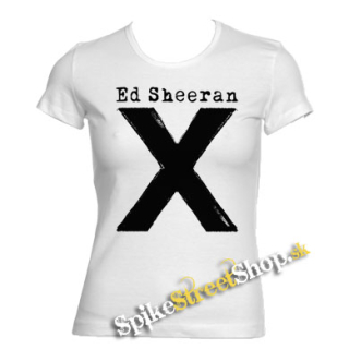 ED SHEERAN - X - biele dámske tričko (-60%=VÝPREDAJ)