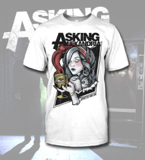 ASKING ALEXANDRIA - Appetite For Sin - biele pánske tričko (-70%=VÝPREDAJ)