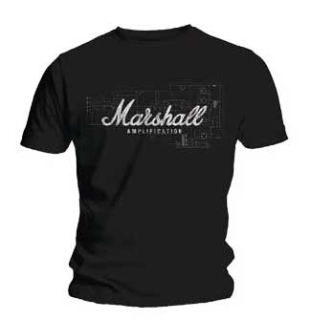 MARSHALL AMPS - Schematic Official - pánske tričko (-60%=VÝPREDAJ)