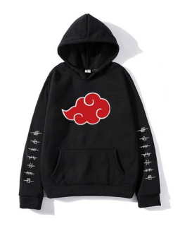 NARUTO - Akatsuki & Symbols - čierna pánska mikina (-60%=VÝPREDAJ)