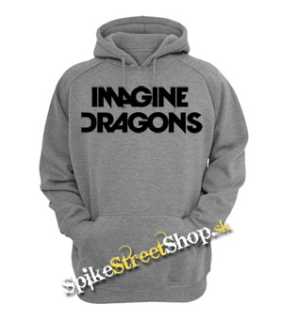 IMAGINE DRAGONS - Logo - šedá pánska mikina (-60%=VÝPREDAJ)