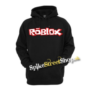 ROBLOX - Logo Red White - čierna pánska mikina (-60%=VÝPREDAJ)