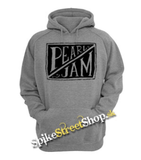 PEARL JAM - Logo - šedá pánska mikina (-50%=VÝPREDAJ)