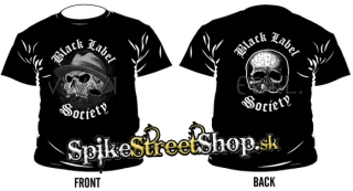 BLACK LABEL SOCIETY - Hat Skull - čierne pánske tričko (-70%=Výpredaj)