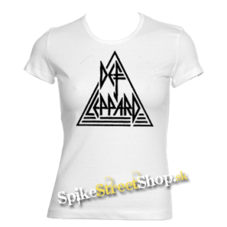 DEF LEPPARD - Logo 2 - biele dámske tričko (-60%=VÝPREDAJ)