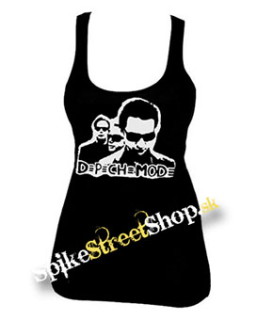 DEPECHE MODE - Logo & Band - Ladies Vest Top (-60%=VÝPREDAJ)