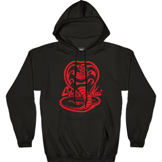 COBRA KAI - Cobra Red Logo - čierna detská mikina (-60%=VÝPREDAJ)