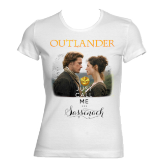 OUTLANDER - Just Call Me Sassenach - biele dámske tričko (-60%=VÝPREDAJ)