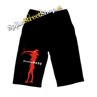 Kraťasy DEPECHE MODE - Walking In My Shoes - Ľahké sieťované čierne letné šortky (-50%=VÝPREDAJ)