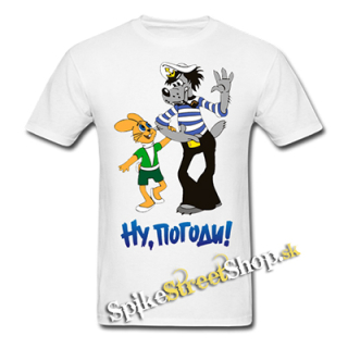 NO POČKAJ, ZAJAC! - Motív 2 - biele detské tričko (-70%=VÝPREDAJ)