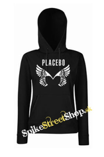 PLACEBO - Wings Logo - čierna dámska mikina (-80%=VÝPREDAJ)