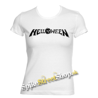 HELLOWEEN - Logo - biele dámske tričko (-60%=VÝPREDAJ)