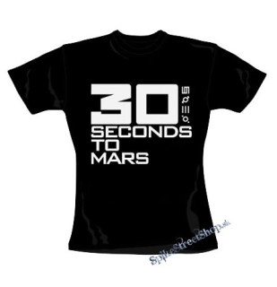 30 SECONDS TO MARS - Big Logo - čierne dámske tričko (-70%=VÝPREDAJ)