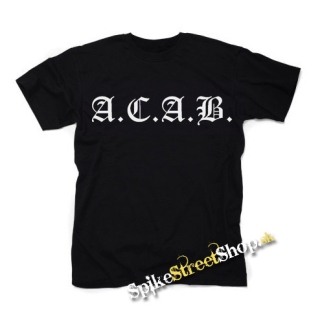 A.C.A.B. - Logo - pánske tričko (-70%=VÝPREDAJ)