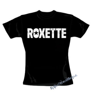ROXETTE - Vintage Logo - čierne dámske tričko (-60%=VÝPREDAJ)