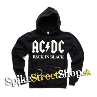 AC/DC - Back In Black - čierna pánska mikina (-60%=VÝPREDAJ)