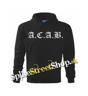 A.C.A.B. - čierna pánska mikina (-60%=VÝPREDAJ)