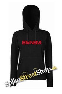 EMINEM - Red Logo - čierna dámska mikina (-60%=VÝPREDAJ)