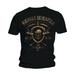 AVENGED SEVENFOLD - Hail To The King Shield & Sickle - pánske tričko (-70%=VÝPREDAJ)