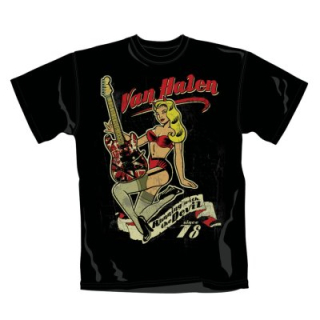 VAN HALEN - Pin Up Guitar - pánske tričko (-80%=VÝPREDAJ)