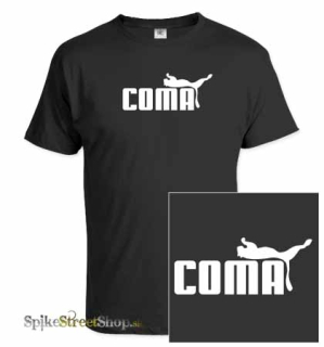 COMA - čierne pánske tričko (-80%=VÝPREDAJ)