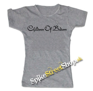 CHILDREN OF BODOM - Logo - šedé dámske tričko (-70%=VÝPREDAJ)
