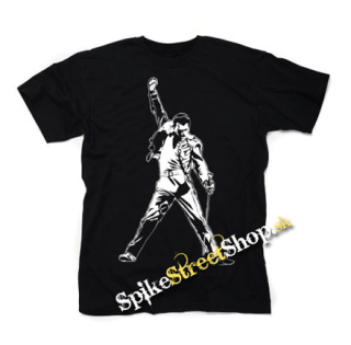FREDDIE MERCURY - Portrait - pánske tričko (-60%=VÝPREDAJ)