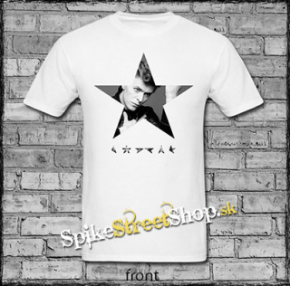 DAVID BOWIE - Star - biele pánske tričko (-60%=VÝPREDAJ)