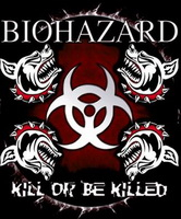 BIOHAZARD - Kill Or Be Killed - chrbtová klasická plátená nášivka