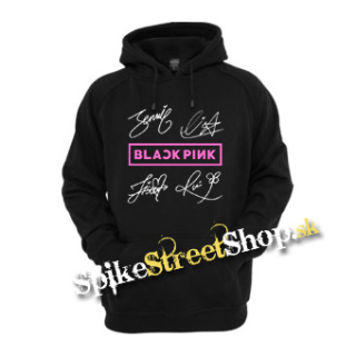 BLACKPINK - Logo & Signature - čierna detská mikina (-50%=VÝPREDAJ)