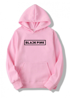 Detská ružová mikina BLACKPINK - Logo (-50%=VÝPREDAJ)