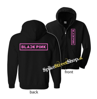 BLACKPINK - Logo - čierna detská mikina na zips (-50%=VÝPREDAJ)
