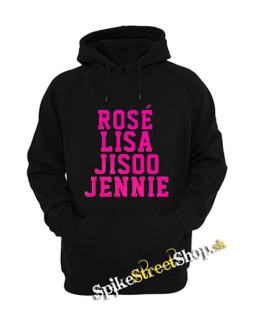BLACKPINK - Names - čierna detská mikina (-50%=VÝPREDAJ)