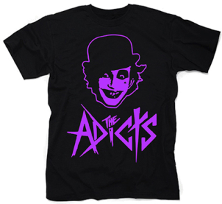 ADICTS - Purple Feline - čierne pánske tričko (-60%=VÝPREDAJ)