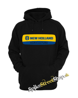 NEW HOLLAND - čierna pánska mikina (-50%=VÝPREDAJ)