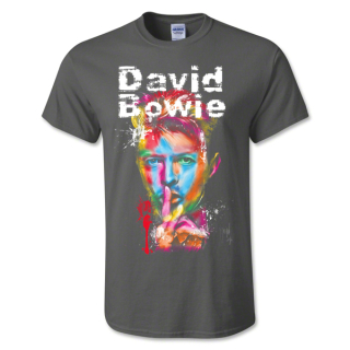 DAVID BOWIE - Colour Portrait - tmavošedé pánske tričko (-70%=VÝPREDAJ)